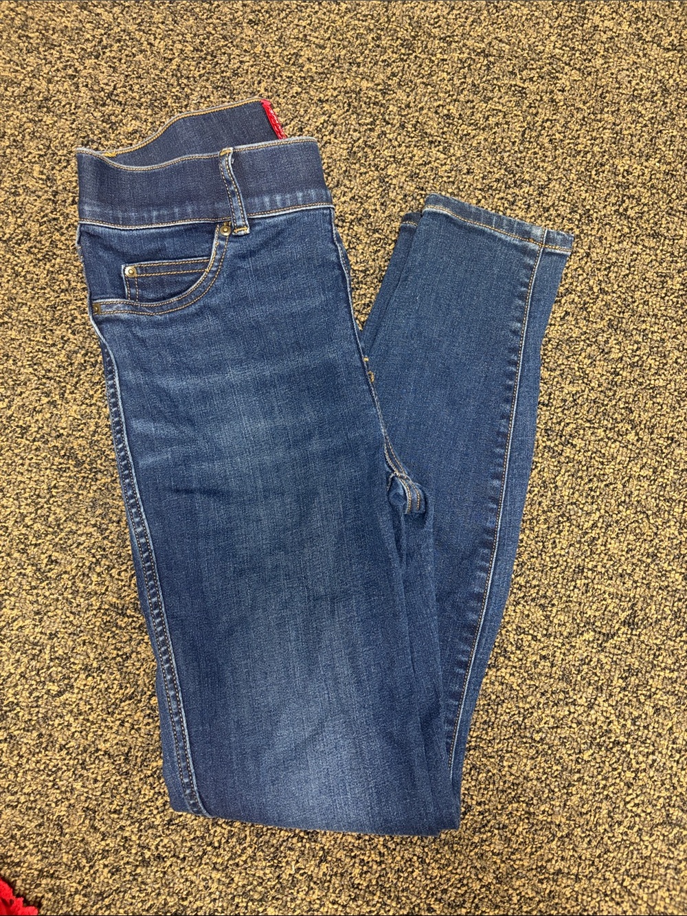 SPANX Women’s Dark Blue Stretch Denim Jeggings